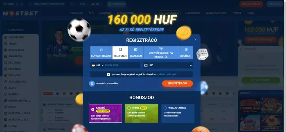 Mostbet telefonszám regisztráció